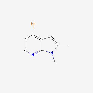 molecular formula C9H9BrN2 B8779950 4-bromo-1,2-dimethyl-1H-pyrrolo[2,3-b]pyridine 