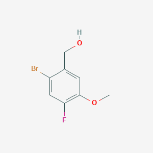 molecular formula C8H8BrFO2 B8779962 (2-Bromo-4-fluoro-5-methoxyphenyl)methanol 