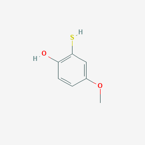molecular formula C7H8O2S B8779964 2-Mercapto-4-methoxyphenol 