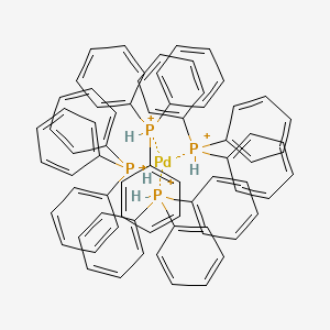 molecular formula C72H64P4Pd+4 B8780018 Tetrakis(triphenylphosphino)palladium 
