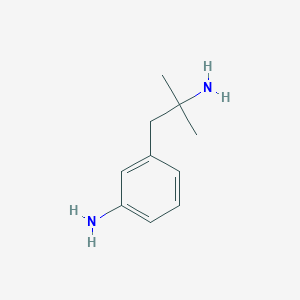molecular formula C10H16N2 B8780022 3-(2-Amino-2-methylpropyl)aniline 