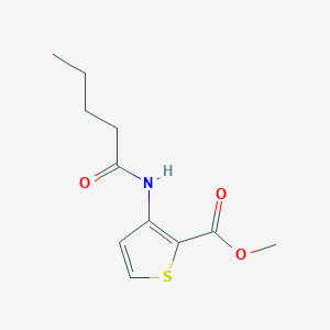 Methyl 3-(pentanoylamino)thiophene-2-carboxylate