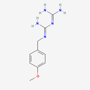 molecular formula C10H15N5O B8780099 p-Methoxybenzylbiguanide 