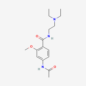 4-(Acetylamino)-N-[2-(diethylamino)ethyl]-2-methoxybenzamide