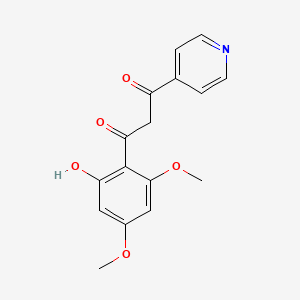 1-(2-Hydroxy-4,6-dimethoxyphenyl)-3-pyridin-4-ylpropane-1,3-dione