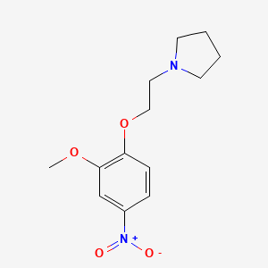 1-(2-(2-Methoxy-4-nitrophenoxy)ethyl)pyrrolidine