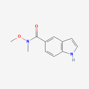 N-methoxy-N-methyl-1H-indole-5-carboxamide