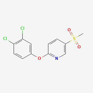 Pyridine, 2-(3,4-dichlorophenoxy)-5-(methylsulfonyl)-