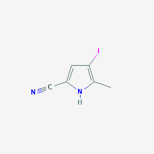 4-iodo-5-methyl-1H-pyrrole-2-carbonitrile