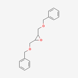 molecular formula C18H20O3 B8780348 2,3-Bis((benzyloxy)methyl)oxirane 
