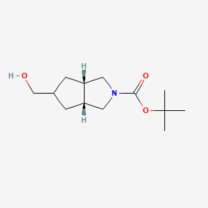 molecular formula C13H23NO3 B8780412 rel-tert-Butyl (3aR,6aS)-5-(hydroxymethyl)hexahydrocyclopenta[c]pyrrole-2(1H)-carboxylate 