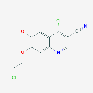 4-Chloro-7-(2-chloroethoxy)-6-methoxy-3-quinolinecarbonitrile