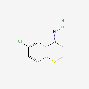 molecular formula C9H8ClNOS B8780540 N-(6-chloro-3,4-dihydro-2H-1-benzothiopyran-4-ylidene)hydroxylamine 