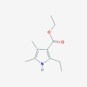 molecular formula C11H17NO2 B8780560 Ethyl 2-ethyl-4,5-dimethyl-1H-pyrrole-3-carboxylate 