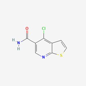 4-Chlorothieno[2,3-B]pyridine-5-carboxamide