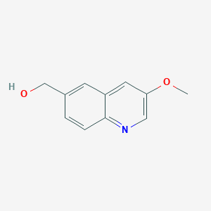 molecular formula C11H11NO2 B8780599 (3-Methoxyquinolin-6-yl)methanol CAS No. 1051316-28-9