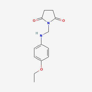 Succinimide, N-(p-phenetidinomethyl)-