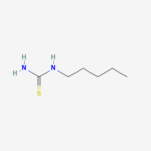 molecular formula C6H14N2S B8780679 Thiourea, N-pentyl- CAS No. 1516-34-3