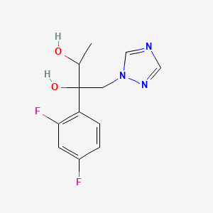 molecular formula C12H13F2N3O2 B8780691 (2RS,3RS)-2-(2,4-difluorophenyl)-1-(1H-1,2,4-triazol-1-yl)-2,3-butanediol 