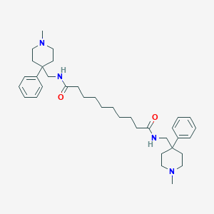 molecular formula C36H54N4O2 B087807 N,N'-Bis(1-methyl-4-phenyl-4-piperidylmethyl)sebacamide CAS No. 13018-50-3
