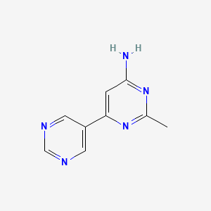 molecular formula C9H9N5 B8780719 2-METHYL-[4,5'-BIPYRIMIDIN]-6-AMINE 