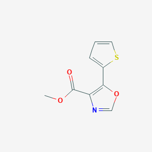 molecular formula C9H7NO3S B8780743 methyl 5-(thiophen-2-yl)oxazole-4-carboxylate CAS No. 85210-60-2