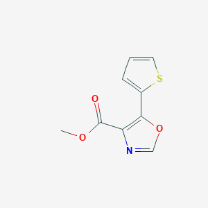 molecular formula C9H7NO3S B8780743 Methyl 5-(thiophen-2-yl)-1,3-oxazole-4-carboxylate CAS No. 85210-60-2