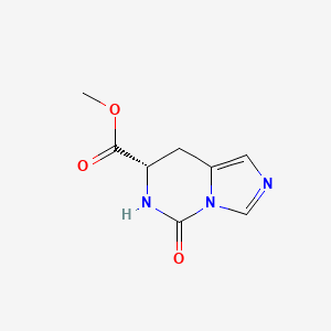 (+)-(S)-5,6,7,8-Tetrahydro-7-(methoxycarbonyl)-5-oxoimidazo[1,5-c]pyrimidine