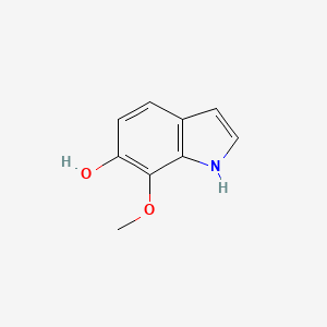 molecular formula C9H9NO2 B8780756 7-Methoxy-1H-indol-6-OL 