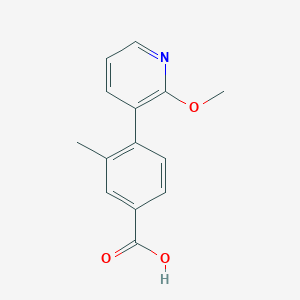 4-(2-Methoxypyridin-3-yl)-3-methylbenzoic acid
