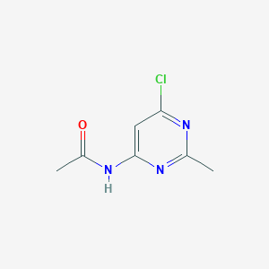 molecular formula C7H8ClN3O B8780797 n-(6-Chloro-2-methylpyrimidin-4-yl)acetamide CAS No. 7253-63-6
