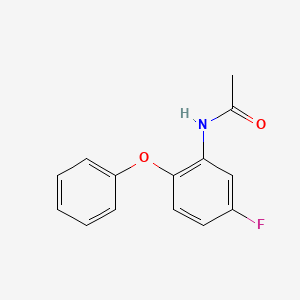 molecular formula C14H12FNO2 B8780799 N-(5-fluoro-2-phenoxyphenyl)acetamide 