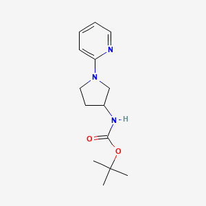 molecular formula C14H21N3O2 B8780948 Tert-butyl 1-(pyridin-2-yl)pyrrolidin-3-ylcarbamate 