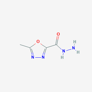 molecular formula C4H6N4O2 B8780966 5-Methyl-1,3,4-oxadiazole-2-carbohydrazide CAS No. 99367-57-4