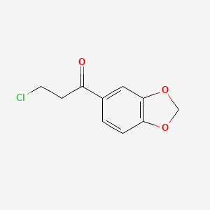 molecular formula C10H9ClO3 B8780993 1-(1,3-Benzodioxol-5-yl)-3-chloropropan-1-one CAS No. 84707-83-5