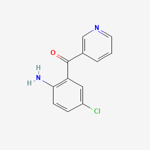 molecular formula C12H9ClN2O B8781009 (2-Amino-5-chlorophenyl)(pyridin-3-yl)methanone CAS No. 105192-41-4