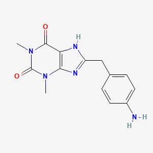 8-(4-Aminobenzyl)-1,3-dimethyl-3,7-dihydro-1h-purine-2,6-dione