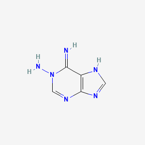 molecular formula C5H6N6 B8781226 1H-Purine-1,6-diamine CAS No. 72621-40-0