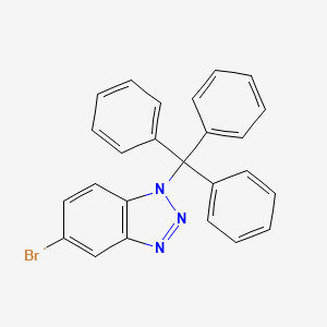 molecular formula C25H18BrN3 B8781234 5-Bromo-1-trityl-1H-benzo[D][1,2,3]triazole 