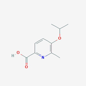 molecular formula C10H13NO3 B8781247 5-Isopropoxy-6-methylpicolinic acid 