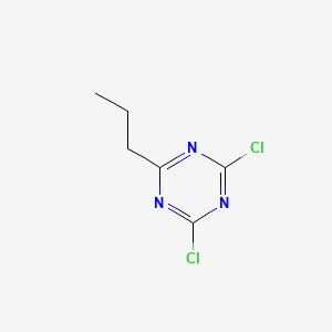molecular formula C6H7Cl2N3 B8781283 2,4-Dichloro-6-propyl-1,3,5-triazine CAS No. 30894-73-6