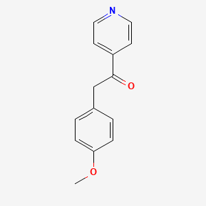 molecular formula C14H13NO2 B8781290 2-(4-methoxyphenyl)-1-(4-pyridinyl)Ethanone 