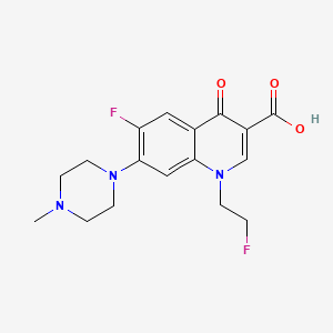 6-Fluoro-1-(2-fluoroethyl)-7-(4-methylpiperazin-1-yl)-4-oxo-1,4-dihydroquinoline-3-carboxylic acid