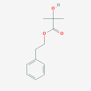 molecular formula C12H16O3 B087813 2-Hydroxy-2-methylpropanoic acid 2-phenylethyl ester CAS No. 10290-01-4