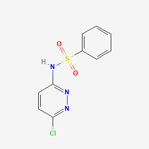 molecular formula C10H8ClN3O2S B8781340 N-(6-chloropyridazin-3-yl)benzenesulfonamide 