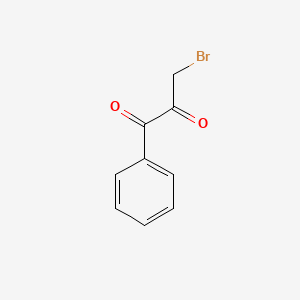 molecular formula C9H7BrO2 B8781345 3-Bromo-1-phenylpropane-1,2-dione 