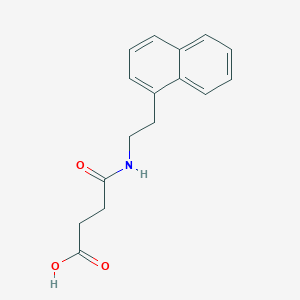 molecular formula C16H17NO3 B8781353 N-[2-(1-naphthyl)ethyl]succinamic acid 