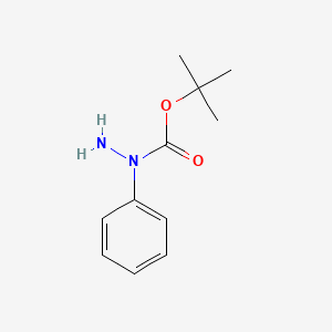 molecular formula C11H16N2O2 B8781354 Tert-butyl 1-phenylhydrazinecarboxylate 