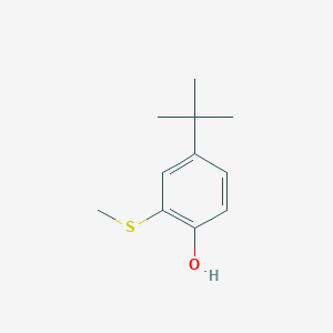 molecular formula C11H16OS B8781368 4-Tert-butyl-2-(methylsulfanyl)phenol CAS No. 64096-97-5