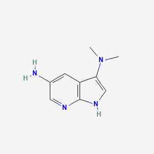 1H-Pyrrolo[2,3-b]pyridine-3,5-diamine, N3,N3-dimethyl-
